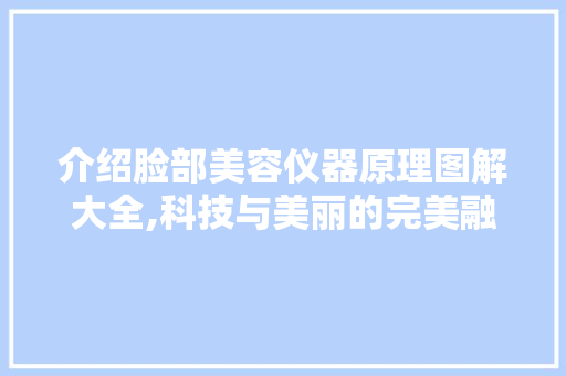 介绍脸部美容仪器原理图解大全,科技与美丽的完美融合