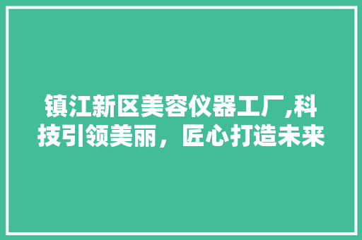镇江新区美容仪器工厂,科技引领美丽，匠心打造未来 饮食大全